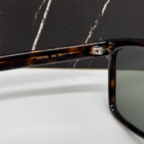 NEW GUCCI SUNGLASSES GG0748S 003 HAVANA EYEWEAR - Picture 8 of 10